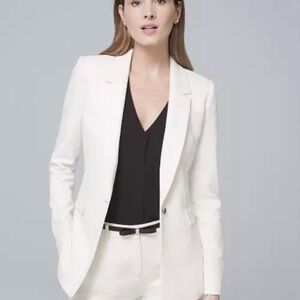 White House Black Market Ivory Blazer